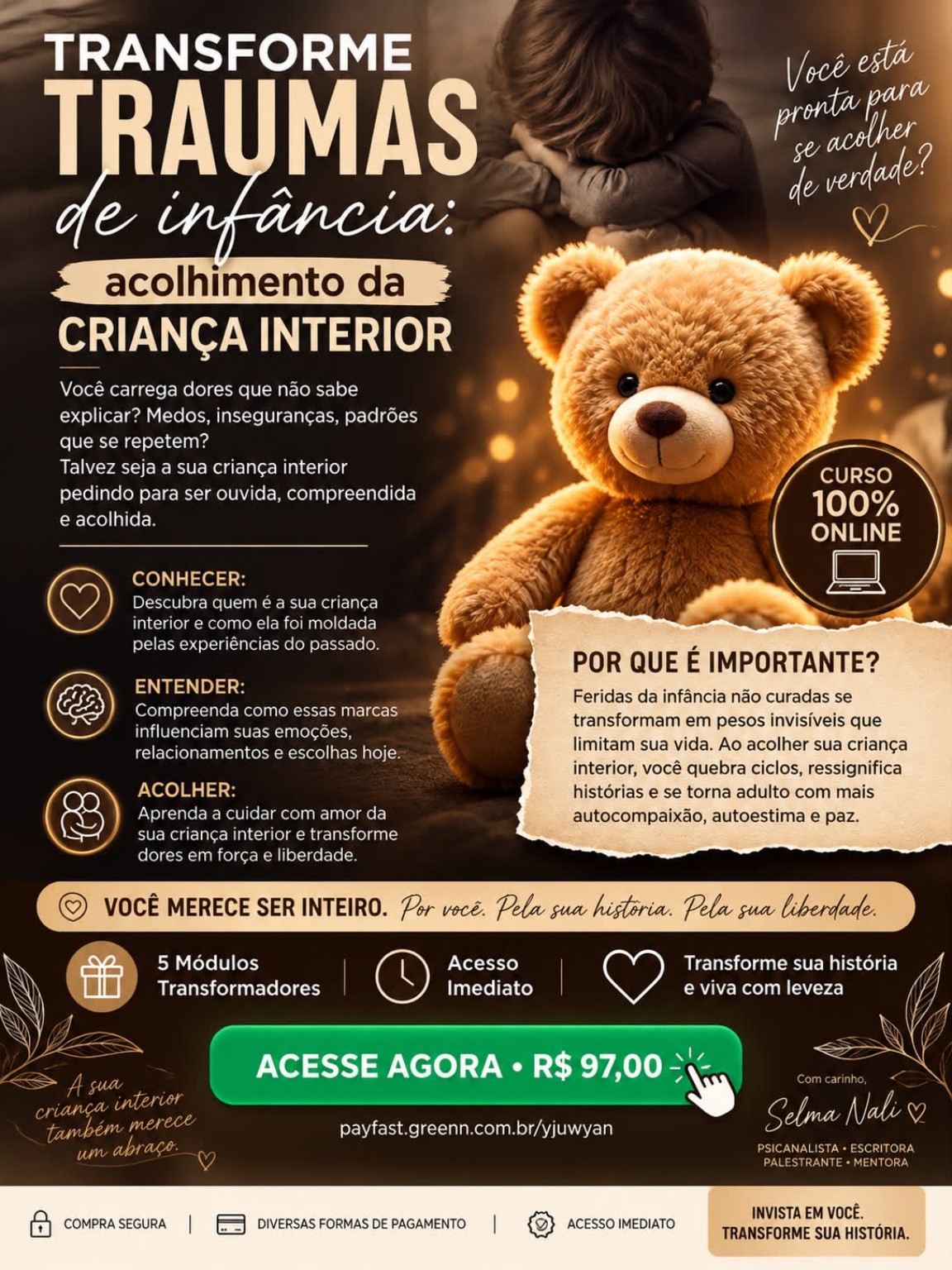 Curso Acolhimento Interior, por Selma Nali