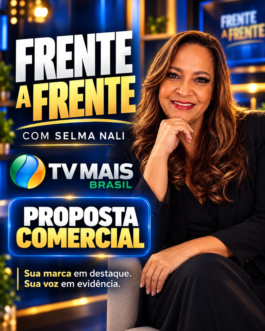 Proposta comercial do programa Frente a Frente com Selma Nali